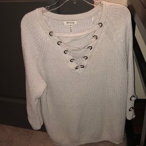 Tie up sweater size M/L